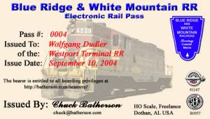 Blue Ridge & White Mountain RR