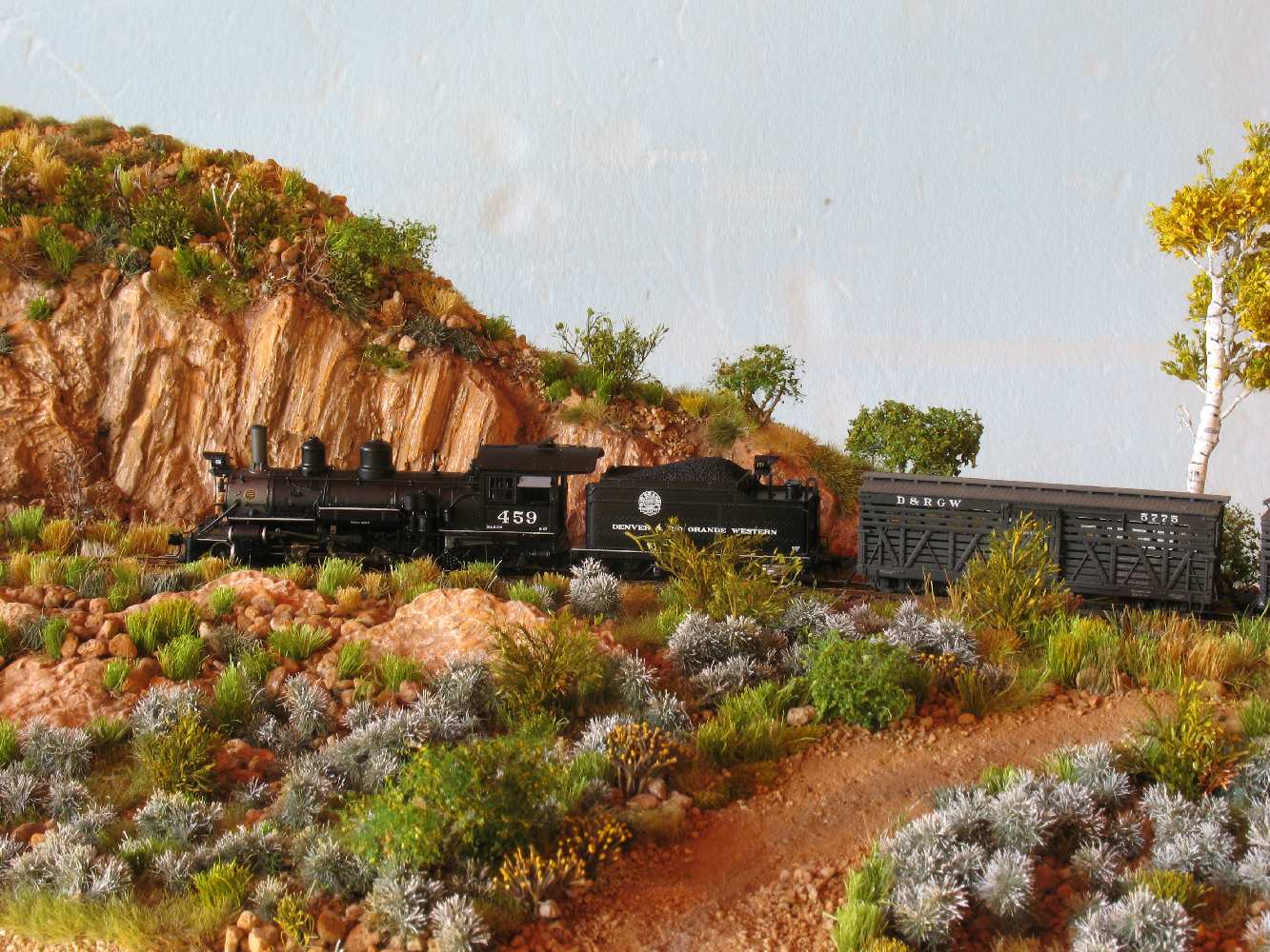 Realistic Sage Brush Model Railroad Hobbyist magazine